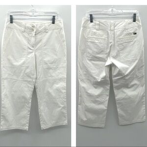 Vineyard Vines white woman preppy yaught club summer lightweight coastal Capri 6